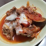 茄子と豚肉と玉ねぎのトマト煮